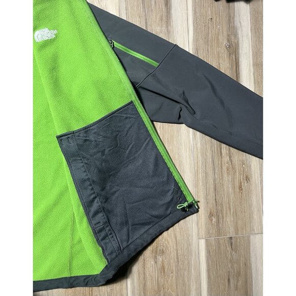The North Face Soft Shell Hiking Fleece Lined Gray Jacket - Men Size XL - Picture 12 of 16